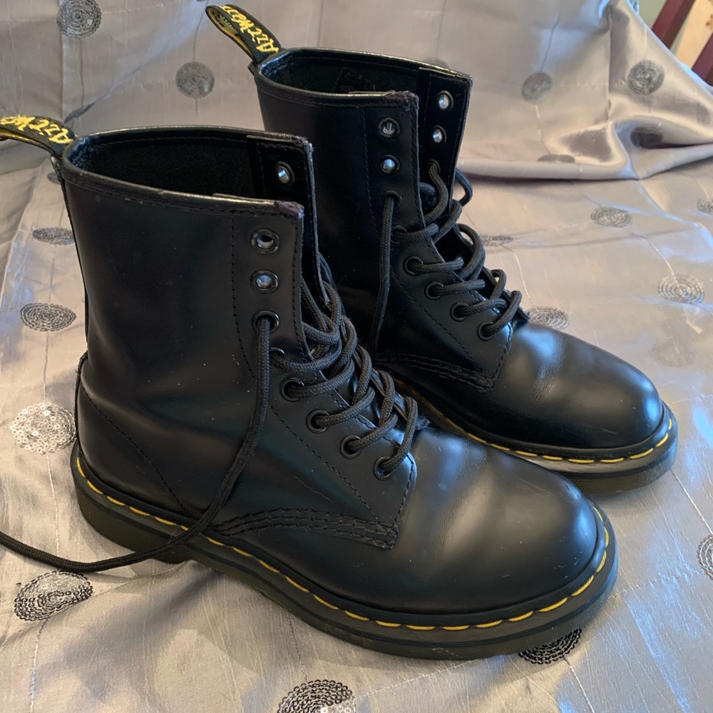 Dr. Martens Black Leather Boots